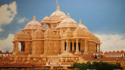 Akshardham Temple near Sarovar Portico Ahmedabad Best hotel in ahmedabad