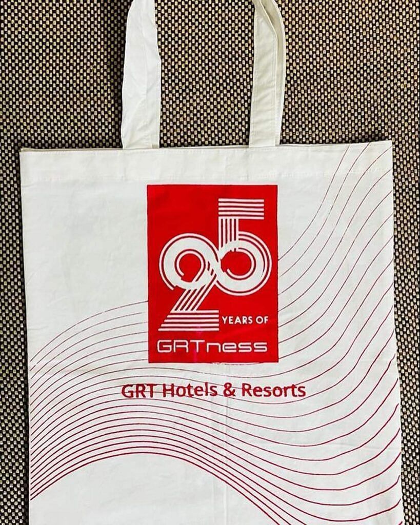 A bag which is engraved with 25 years of GRTness.