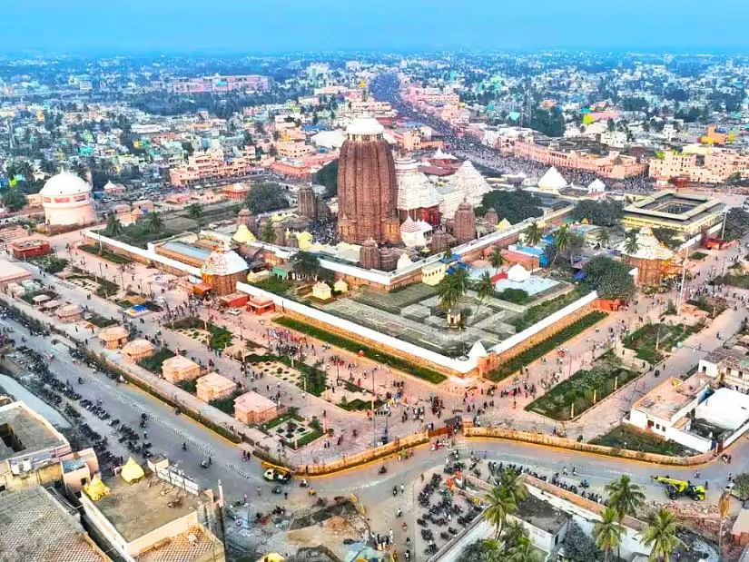 Aerial view of Shree Jagannath Temple 