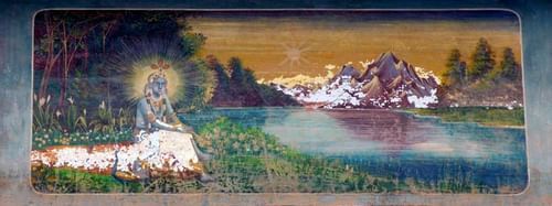 a painting at our heritage hotel in shekhawati