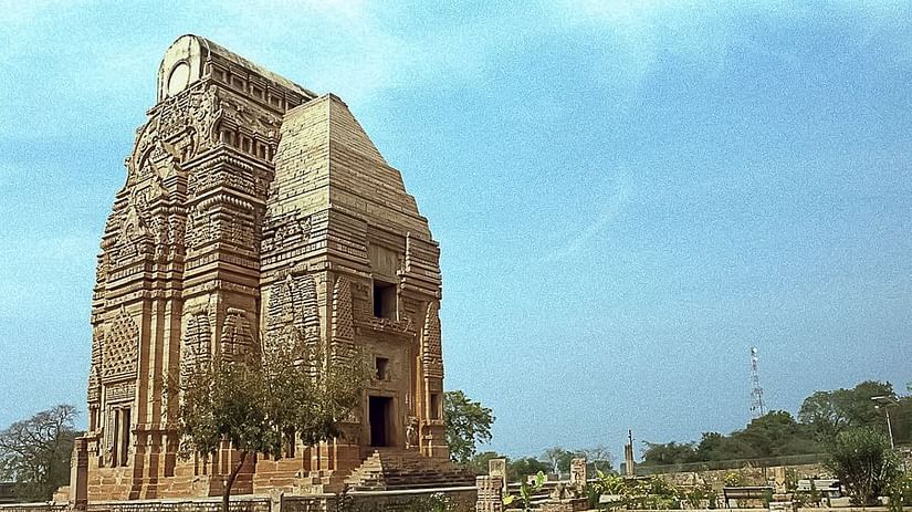 a brown coloured exterior of a temple