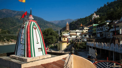 View of Temple near Aloha On the Ganges Rishikesh Resort and Hotel Rishikesh