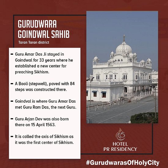Gurudwara -Amritsar-Sight Seeing -Hotel PR Residency