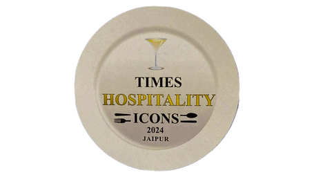 A logo of Times Hospitality Icons 2024 Jaipur.