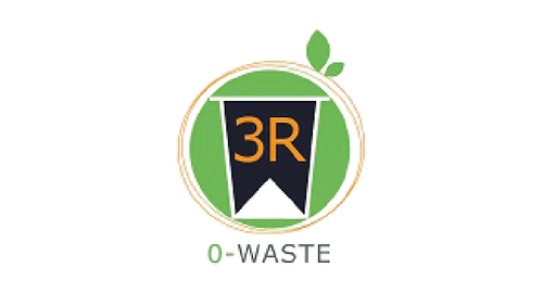 A logo of 3R Zero Waste foundation - Karma Lakelands.