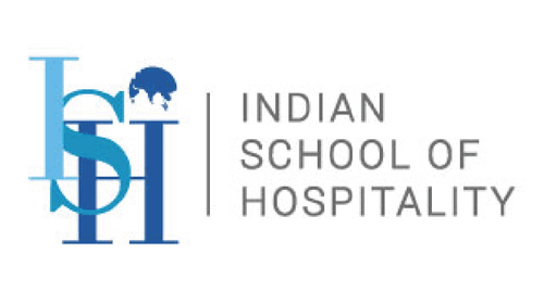 A logo of Indian School of Hospitality - Karma Lakelands.