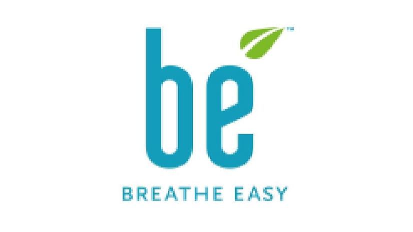 A logo of Breatheasy - Karma Lakelands.