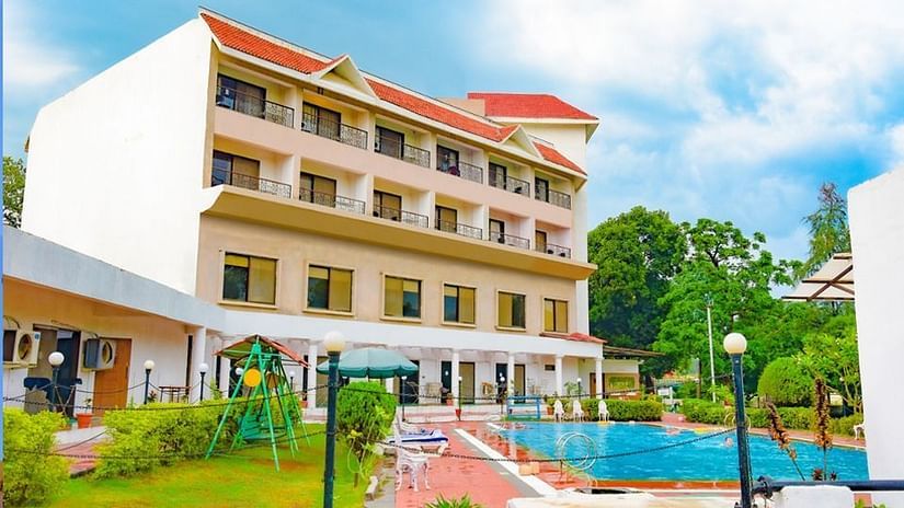 facade view from the back with swimming pool in full view - VITS Kamats Resort, Silvassa