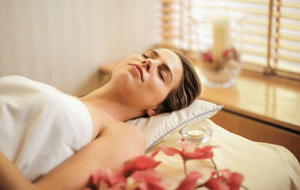 image of a woman receiving massgae