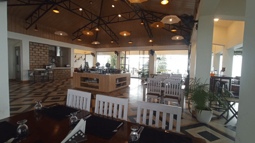 the indoor seating area at one of the restaurants - Polo Cherrapunjee Resort