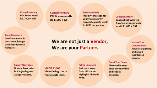 A creative for exclusive perks with each points given in small circles