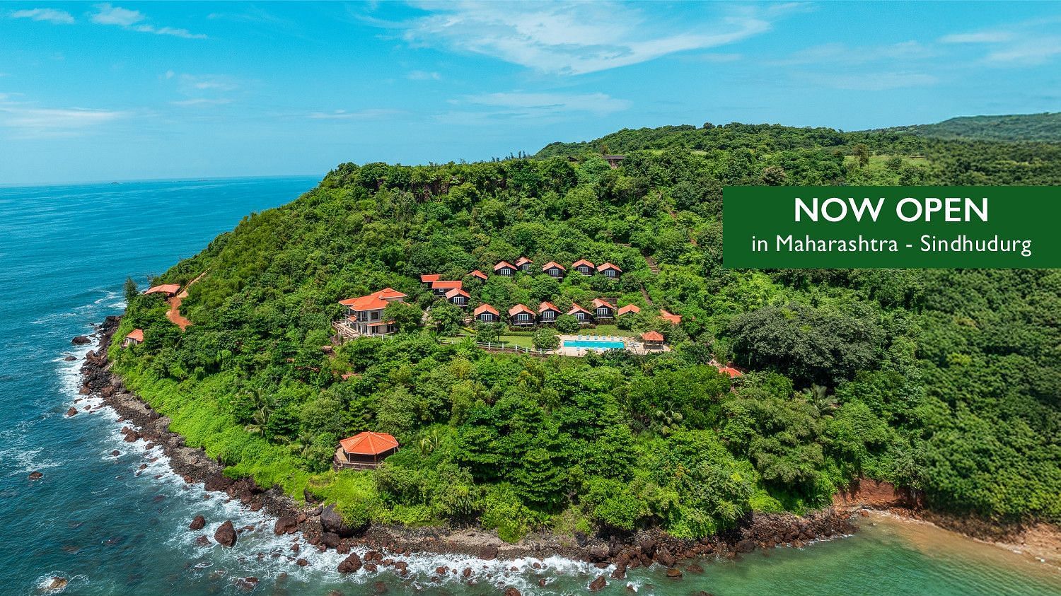 Banner of Highland Sarovar Portico, Sindhudurg showcasing the beautiful property by the sea