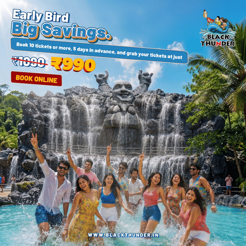 Families and friends having fun in a scenic waterfall pool at a luxury resort, enjoying a vibrant tropical vacation filled with relaxation and leisure activities