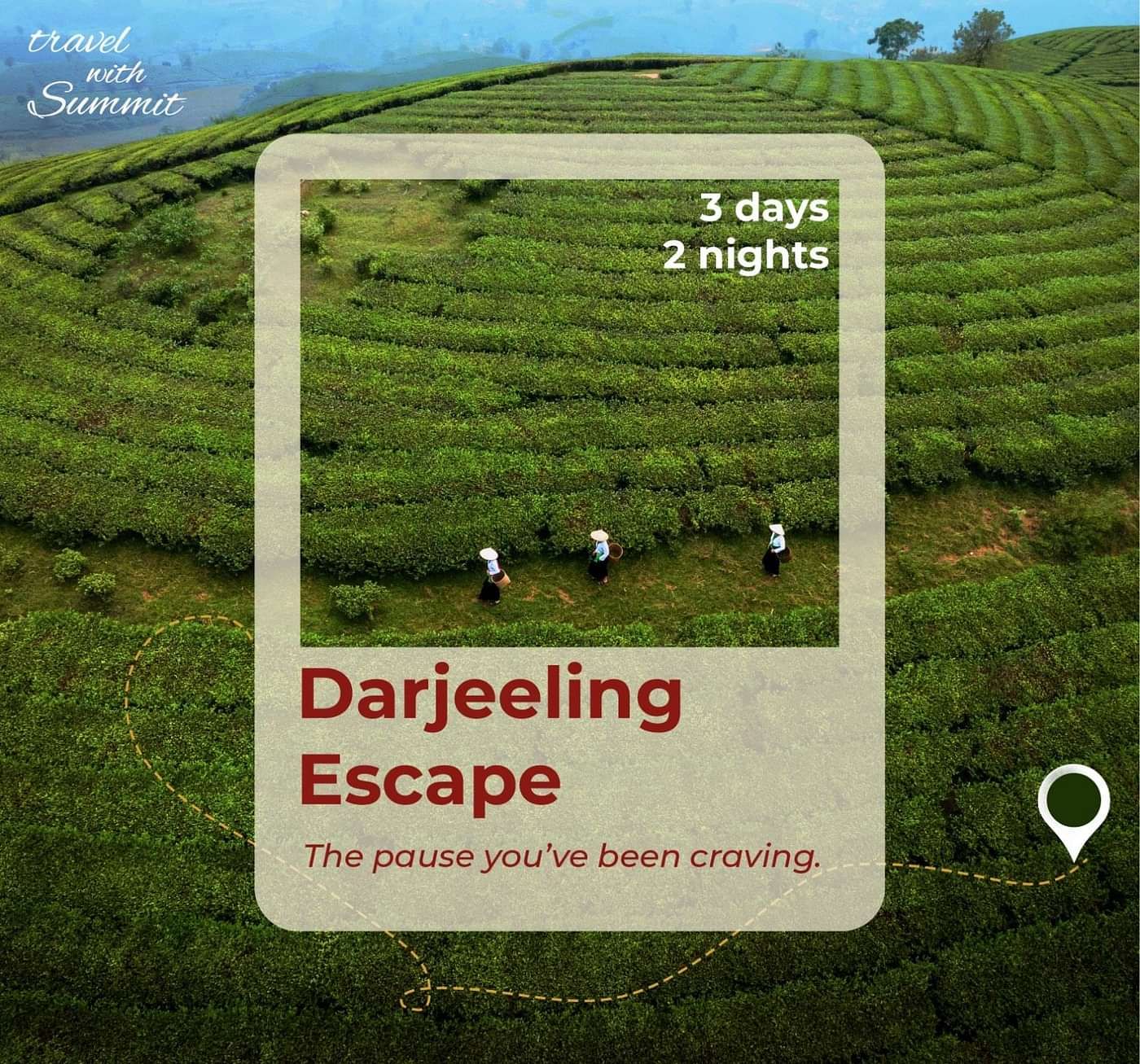 Darjeeling Escape which involves 3 days and 2 nights package. It is the pause that you were craving at misty hills.