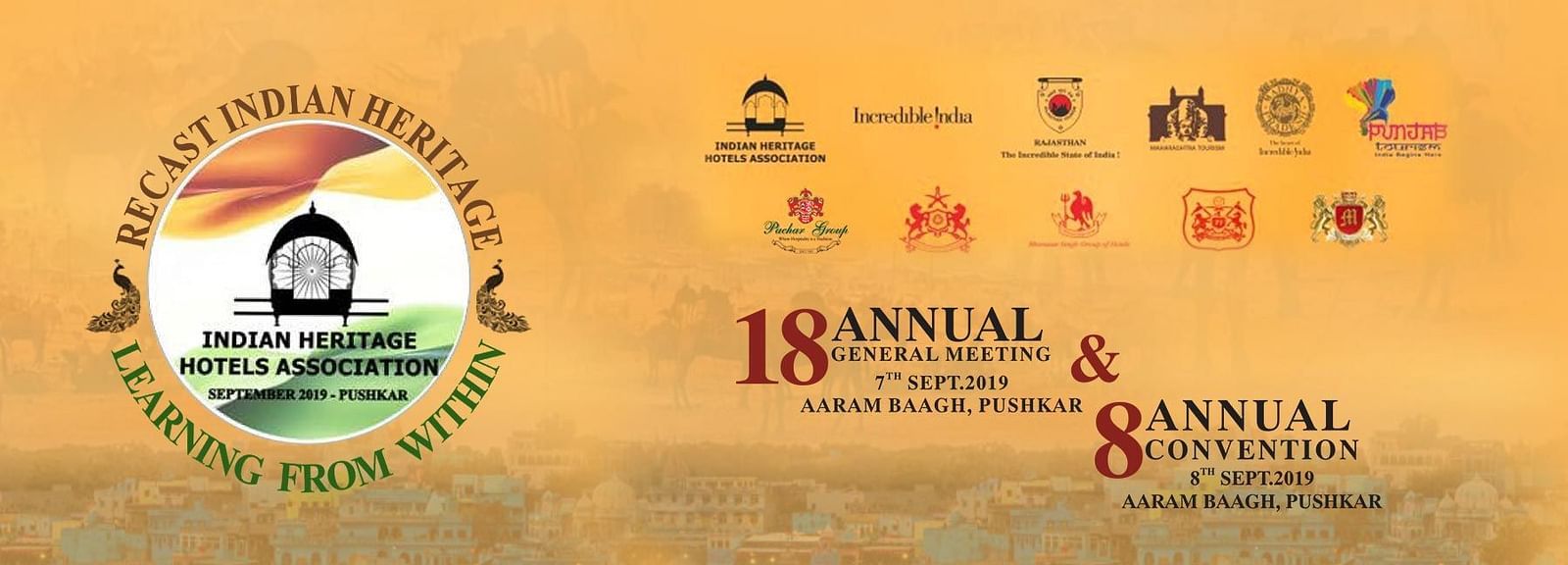 A banner showcasing the dates for 8th convention