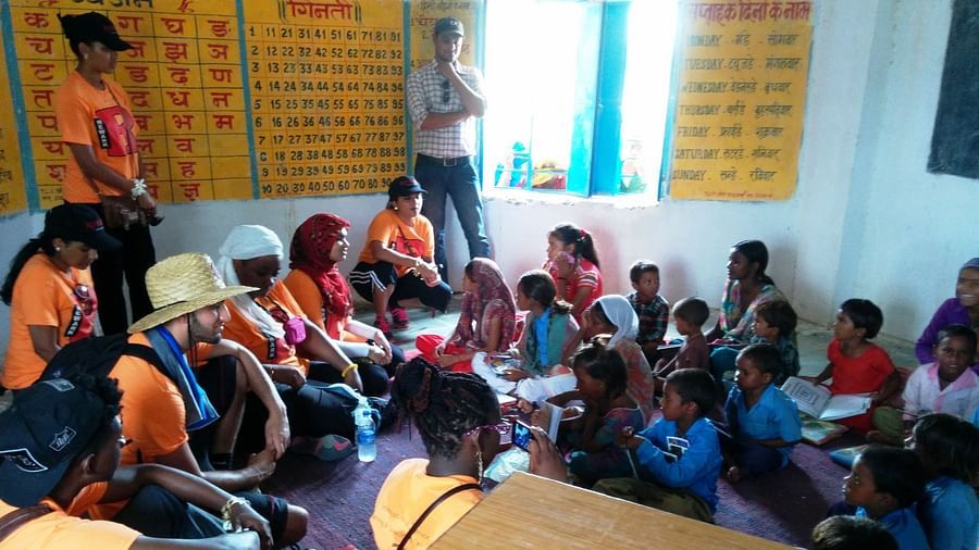 Volunteer Local Shilanya school Umaid Palace Hotel Kalakho Dausa Rajasthan