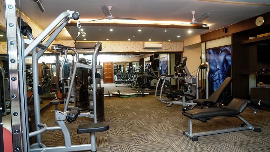 gym equipment in the fitness centre - Mayfair Lagoon, Bhubaneswar 1
