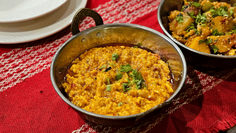 A popular dish of Udaipur made out of lentils and usually also served in a traditinal Rajasthani thali.
