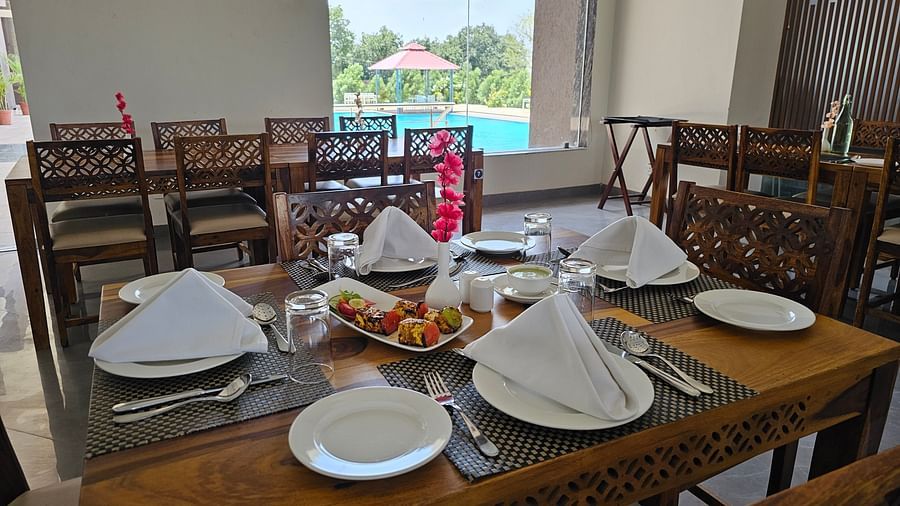 Seating in Bay Leaf Restaurant Pushkar5.jpg