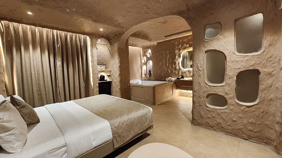Cave Theme Hotel Room