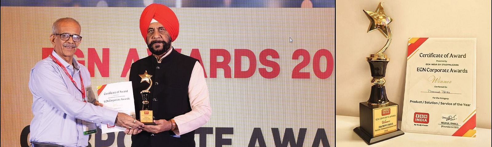an overview of a person getting an award - Diamond Parks, Pune 