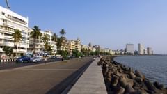 Marine drive in Mumbai during clear skies