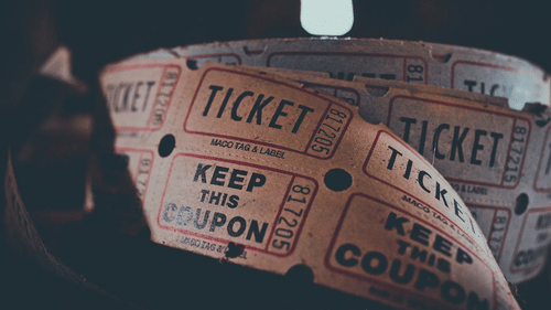 reel of entry coupons