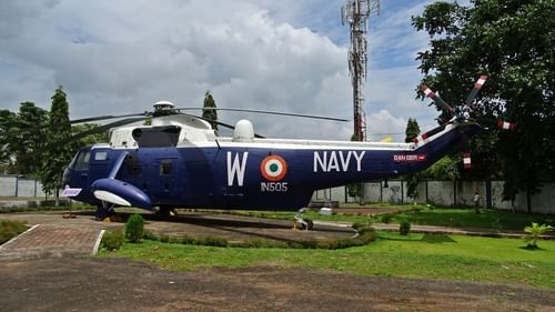 A navy aircraft