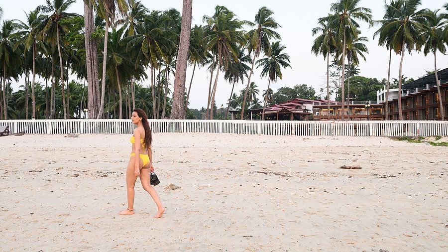 Beach side image at Silver Sand Sea Princess Beach Resort, Port Blair