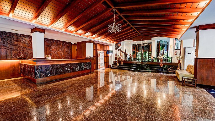 Reception area with lighting at Silver Sand Sentinel, Port Blair