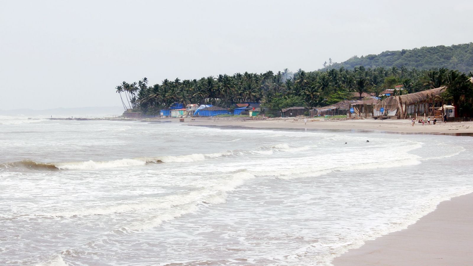 View of Morjim Beach.