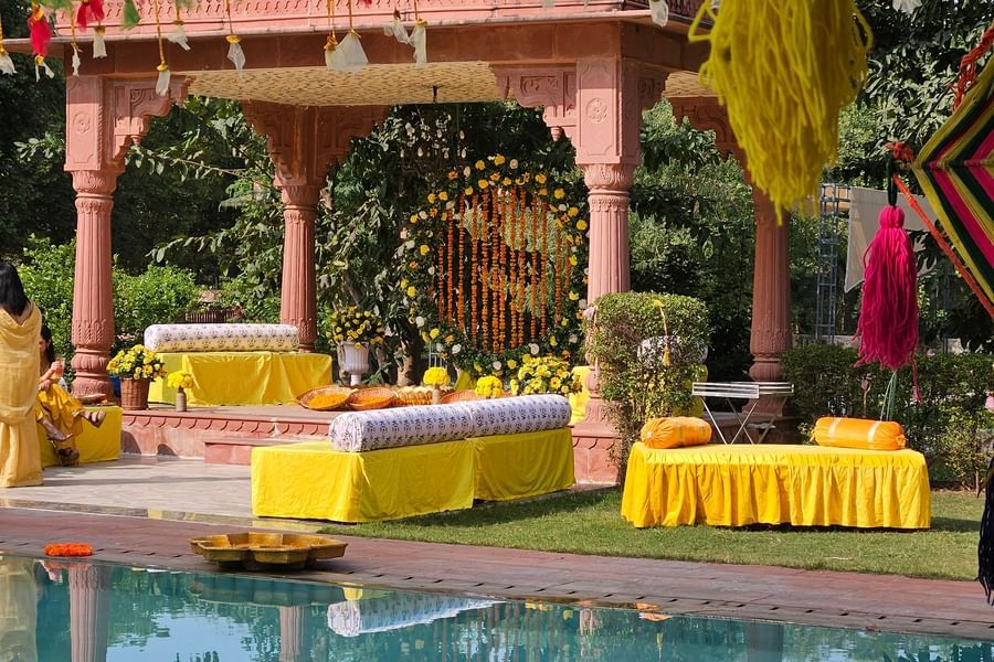 Poolside Haldi - Best Destination Wedding Resorts in Jaipur.jpg