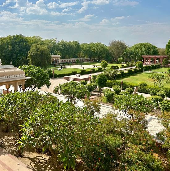 Facade - Gardens - Umaid Palace - View from the Bar
