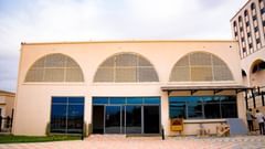 Frontal shot of a recreation area with arched architecture at our hotel - Serene Sarovar Premiere Hargeisa