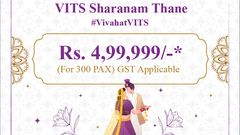 Wedding package banner at VITS Sharanam Thane