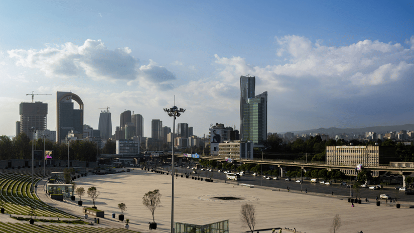 Addis Ababa on a sunny day featuring almost secluded pat, one of the best time to visit Addis Ababa