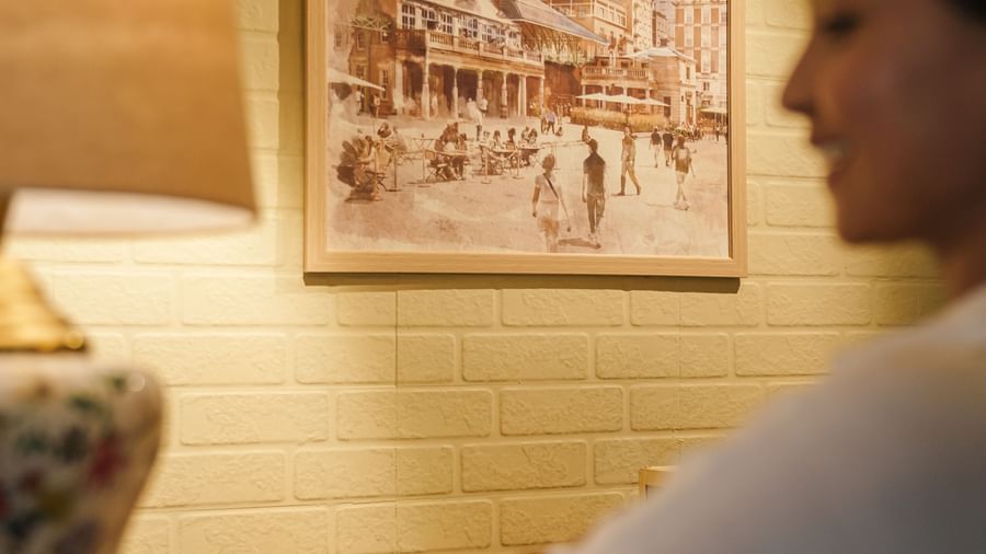 Best Hotel in Dehradun Manor house Photo of customer interacting with the front office of the hotel