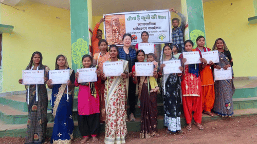 Skills training for women in Kuno National Park