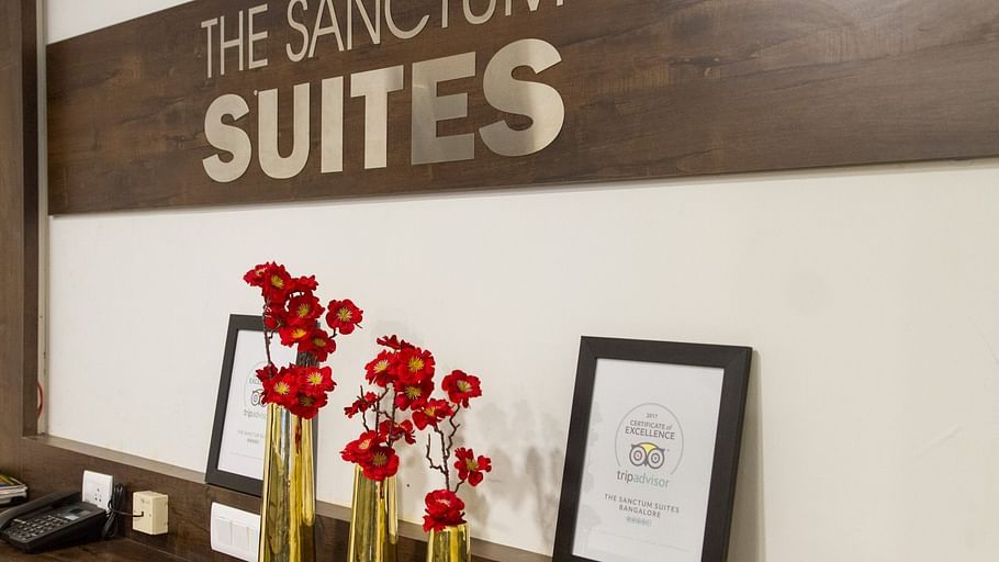 Reception and Lobby The Sanctum Suites in Whitefield 3