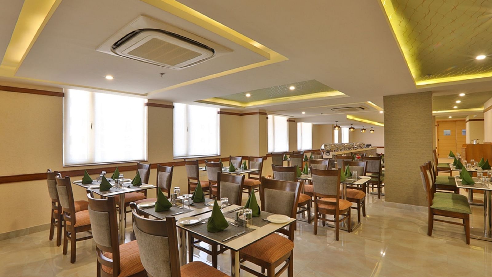 Seating arrangement inside the restaurant 2 - Starlit Suites, Neemrana