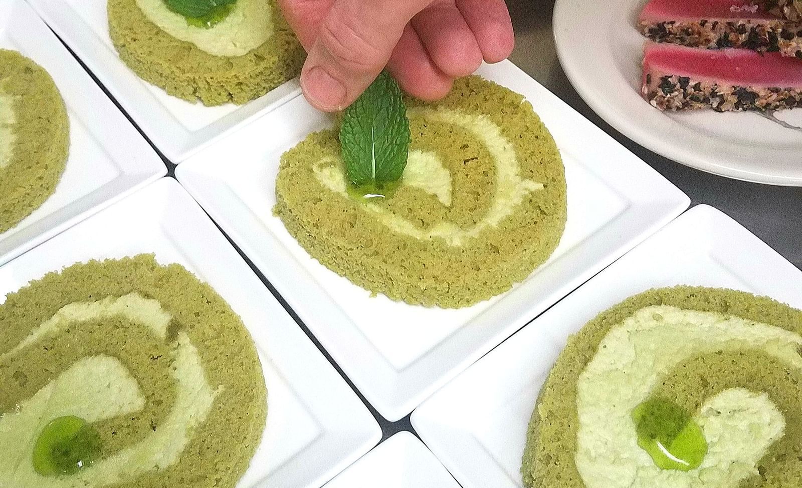 A delicate arrangement of appetizers by a chef - Brewery Gulch Inn & Spa