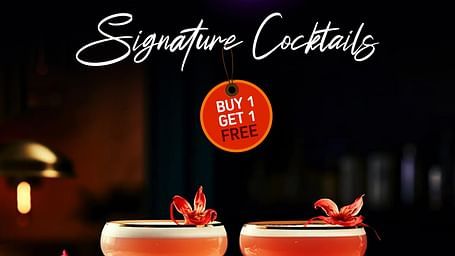 Two mocktails placed side by side on a table