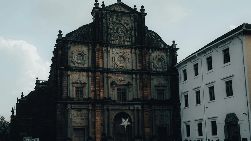 an image of Basilica of Bom Jesus in Goa 
