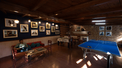 Table tennis table in the indoor games area at The Pavilion, Nainital