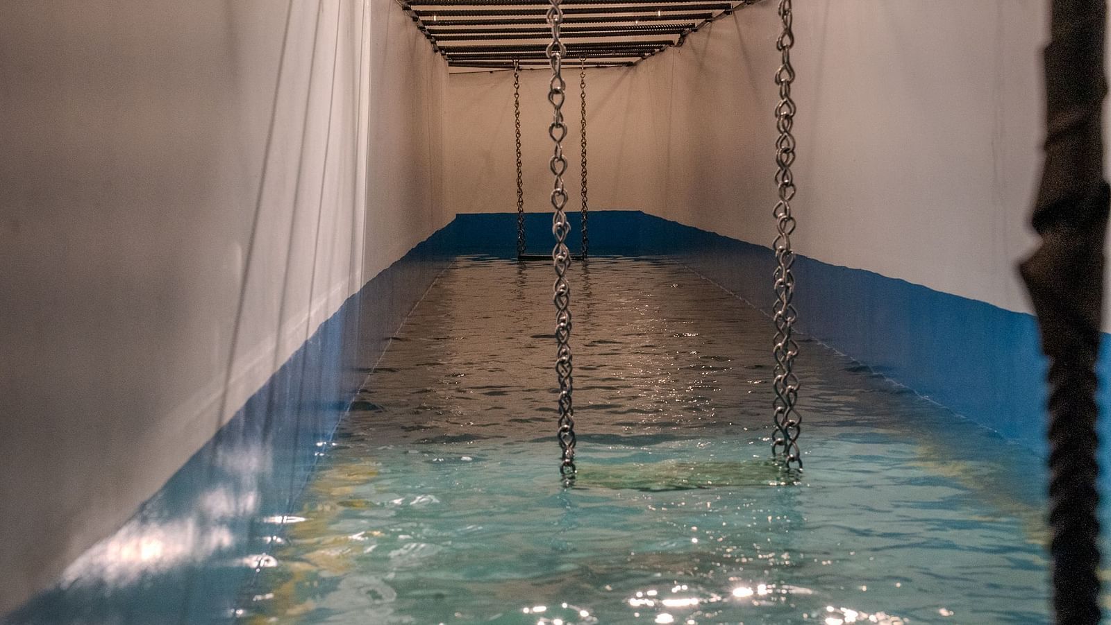 interior shot of a tunnel pool | Habba Dates Villa, Hampasandra