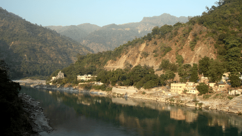 View of Ganga River near Aloha On the Ganges Rishikesh Resort and Hotel Rishikesh