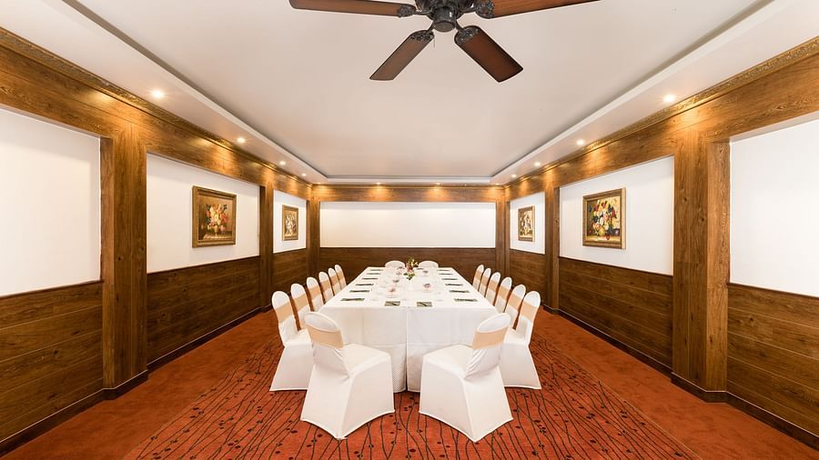 indoor seating space of the conference hall, Camellia - Mayfair Himalayan Spa Resort Kalimpong 