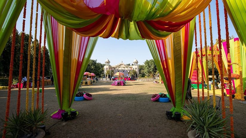 Colourful decor for an event