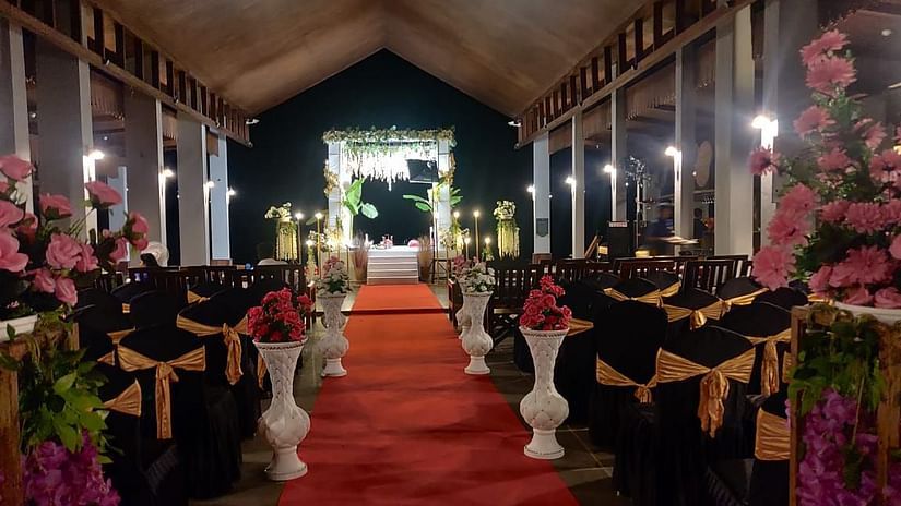 sunset lodge decorated for a wedding ceremony - Symphony Samudra Beachside Jungle Resort And Spa, Port Blair