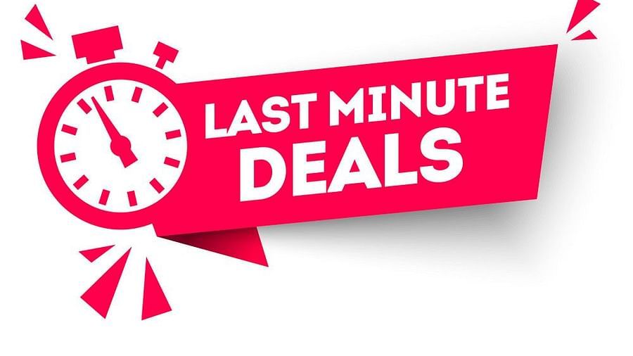 A banner of our last minute deals offer